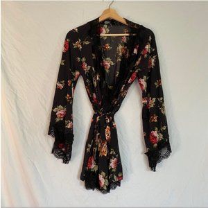 Breezy Lace and Roses Robe